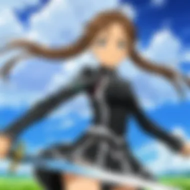 The Artistry of Animation in Sword Art Online Progressive An illustration showcasing the intricate animation style of Sword Art Online Progressive