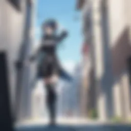 Futuristic VR gaming world