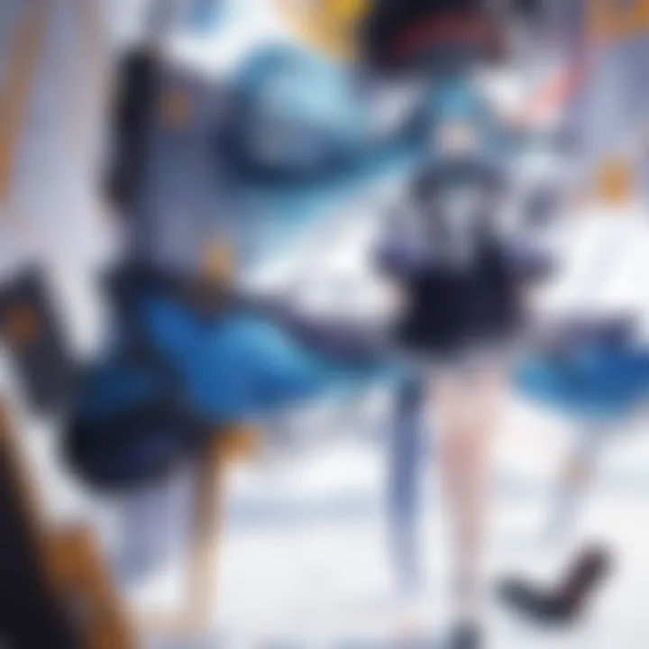 Symbolic color palette in Date A Live poster