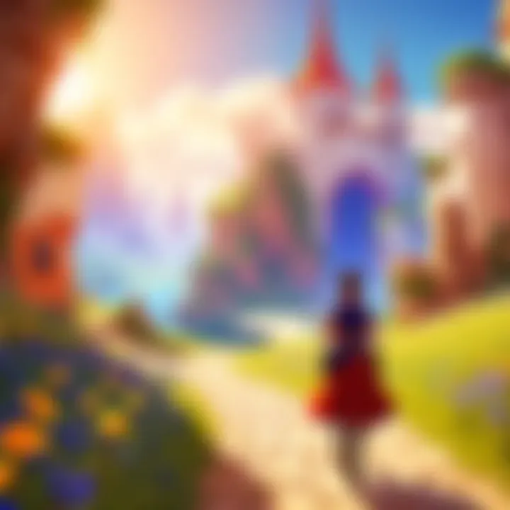 An illustration depicting the vibrant landscapes featured in Tales of Luminaria