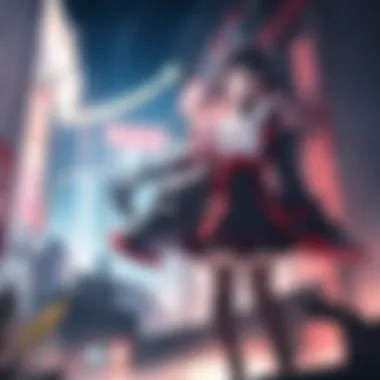 A collage of iconic night anime series that exemplify the subgenre's themes.