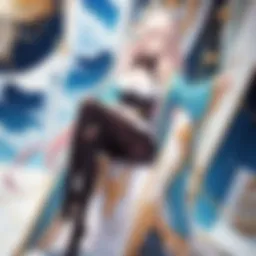 A captivating scene showcasing a variety of manga and manhwa art styles.