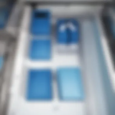 Color Symbolism of the Little Blue Box An artistic representation of the color symbolism associated with the little blue box in anime aesthetics.