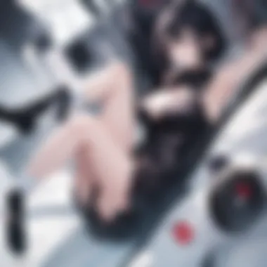 Ecchi Manga App Interface A close-up of a smartphone displaying an ecchi manga app interface, featuring colorful graphics and user-friendly navigation.