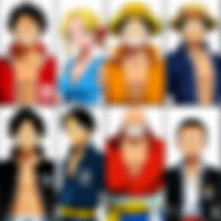Artistic rendering of the evolution of One Piece throughout its airing on Toonami