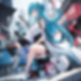 Smartphone displaying popular anime apps