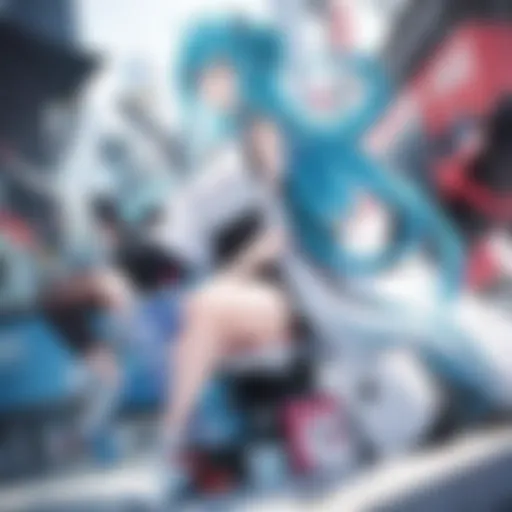 Smartphone displaying popular anime apps