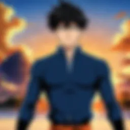 A captivating scene from a popular anime series