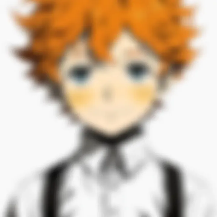 An exemplary panel displaying the unique artistic style of The Promised Neverland manga.