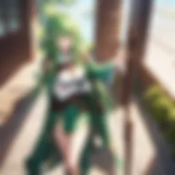 Heroic stance of the Shield Hero showcasing resilience