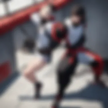 Discipline and Strength: Training in the Dojo A traditional dojo showcasing martial arts training