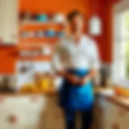 Illustration of domestic harmony depicting a serene home environment.