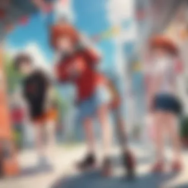 Two main characters in Tora Dora engaged in a heated discussion