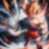 A dramatic showdown between Goku and Jiren showcasing their intense rivalry.