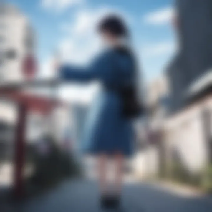 Illustration of a diverse range of anime genres on a mobile screen
