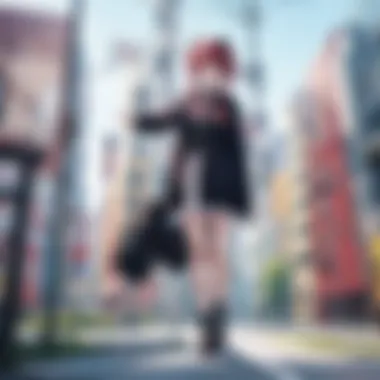 Seamless Anime Streaming Adventure Imaginative representation of a seamless anime streaming experience on a smartphone