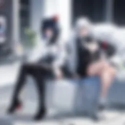 Illustration of a futuristic streaming service interface