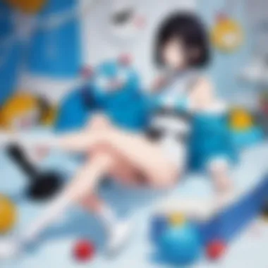 The Iconic Design of Doraemon Doraemon's iconic blue and white design with his magical gadgets