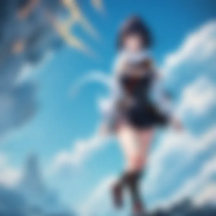 Detailed illustration of diverse anime characters in action
