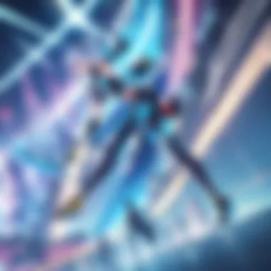 Futuristic Cityscape Vibrant anime artwork depicting futuristic cityscape