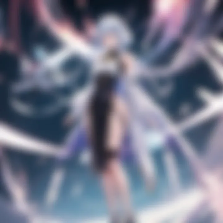 Illustration highlighting the impact of ray beams on visual storytelling in anime and manga