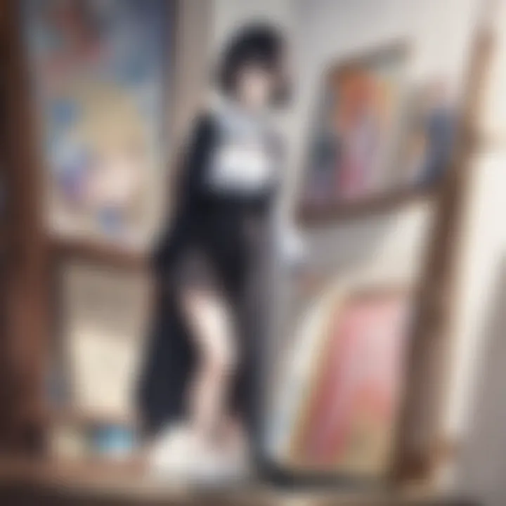 Abstract depiction of the emotional depth and complexity in manga storytelling
