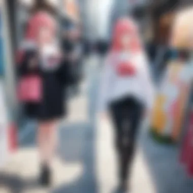 Vibrant representation of anime fandom culture and community engagement