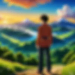 A vibrant scene from an upcoming anime movie showcasing breathtaking landscapes.