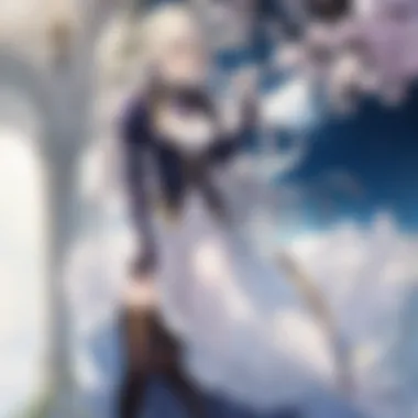 Character Reflection Violet Evergarden in a moment of reflection, highlighting her character depth