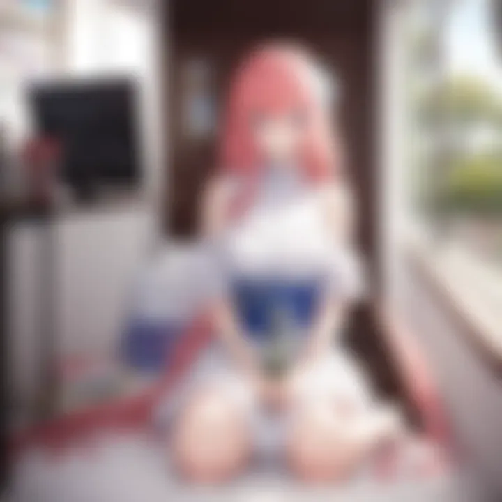 An illustrated montage of iconic romantic moments in anime and manga