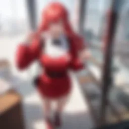 Dynamic scene from Food Wars showcasing intense competition