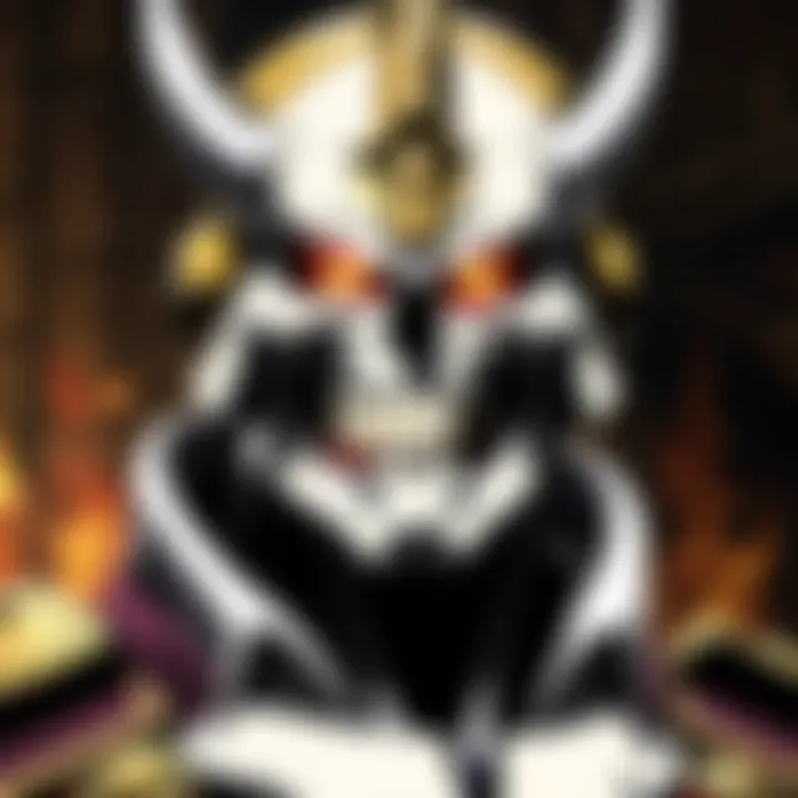 A close-up of a voice actor recording for Overlord