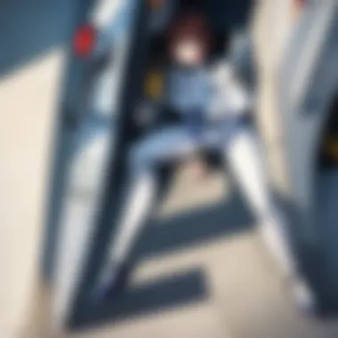 Animation Style of Patlabor Screenshot from Patlabor series showcasing its animation style