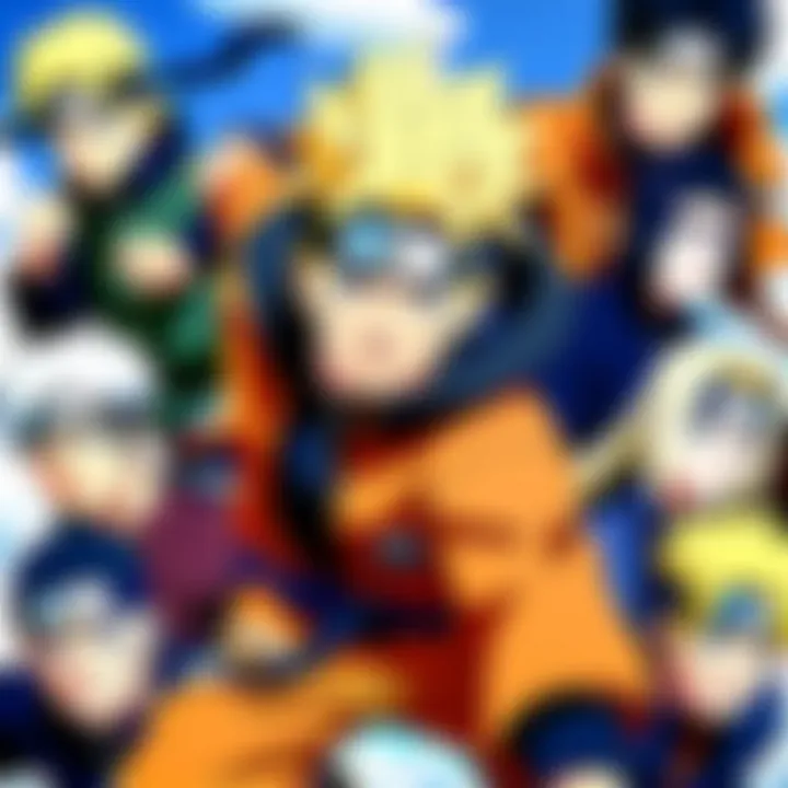A screenshot of a popular streaming service displaying Naruto episodes