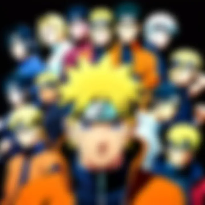 A world map with marked locations for accessing Naruto content