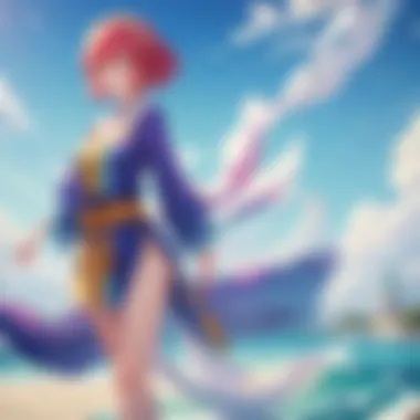 Vibrant Animation Style A scene depicting the vibrant animation style of 'Yona of the Dawn.'