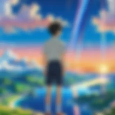 Key visual of the main characters in 'Your Name'.