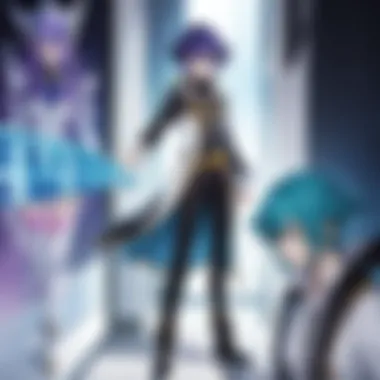 Duel of Destiny Key characters from Yu-Gi-Oh! VRAINS in a duel