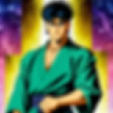 Significant Character Development in Yu Yu Hakusho An illustration showcasing the significant character development throughout the series.